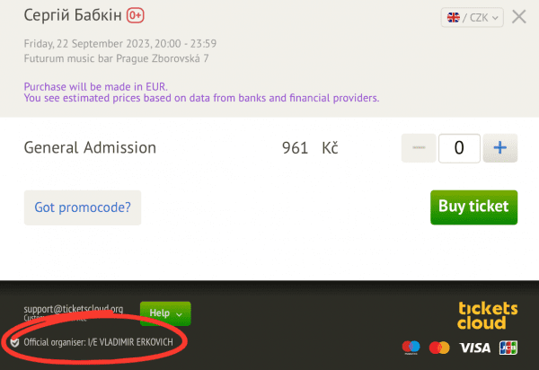 Сергій Бабкін знову "знюхався" з росіянами. Деталі скандалу з благодійними концертами 5ʼnizza