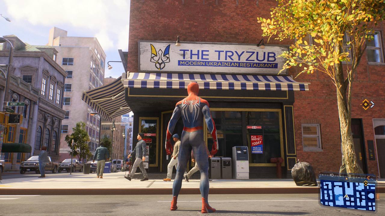 У новій грі про Людину-павука з'явилися українські прапори та вивіски: переконайтеся самі (фото)