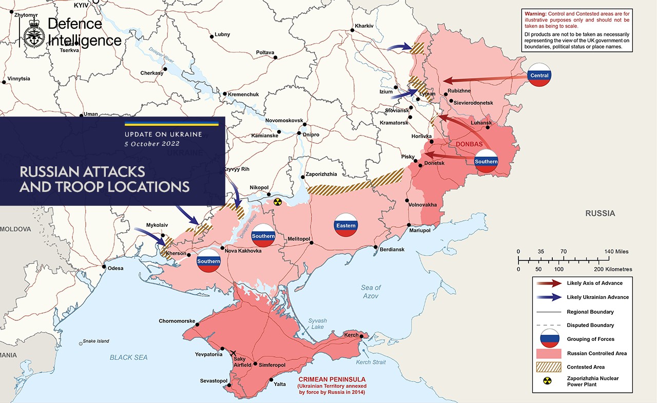 Свіжа карта бойових дій від британської розвідки: де наступають ЗСУ