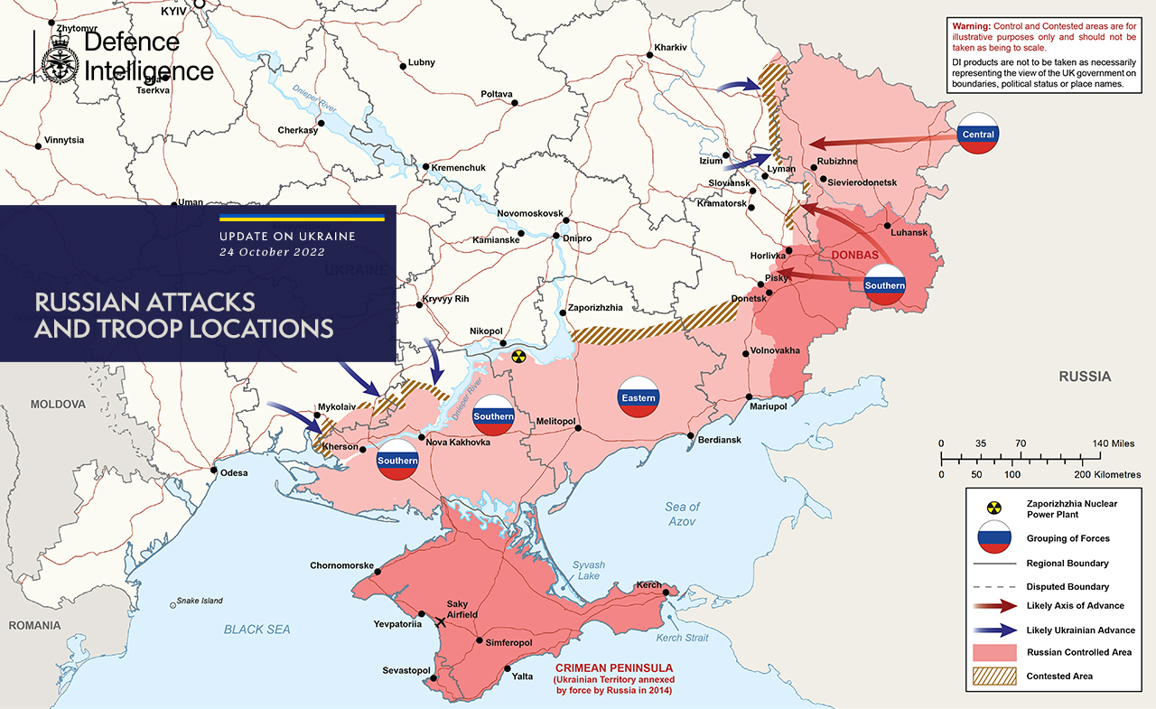 Актуальна карта боїв в Україні від британської розвідки: які зміни на фронтах