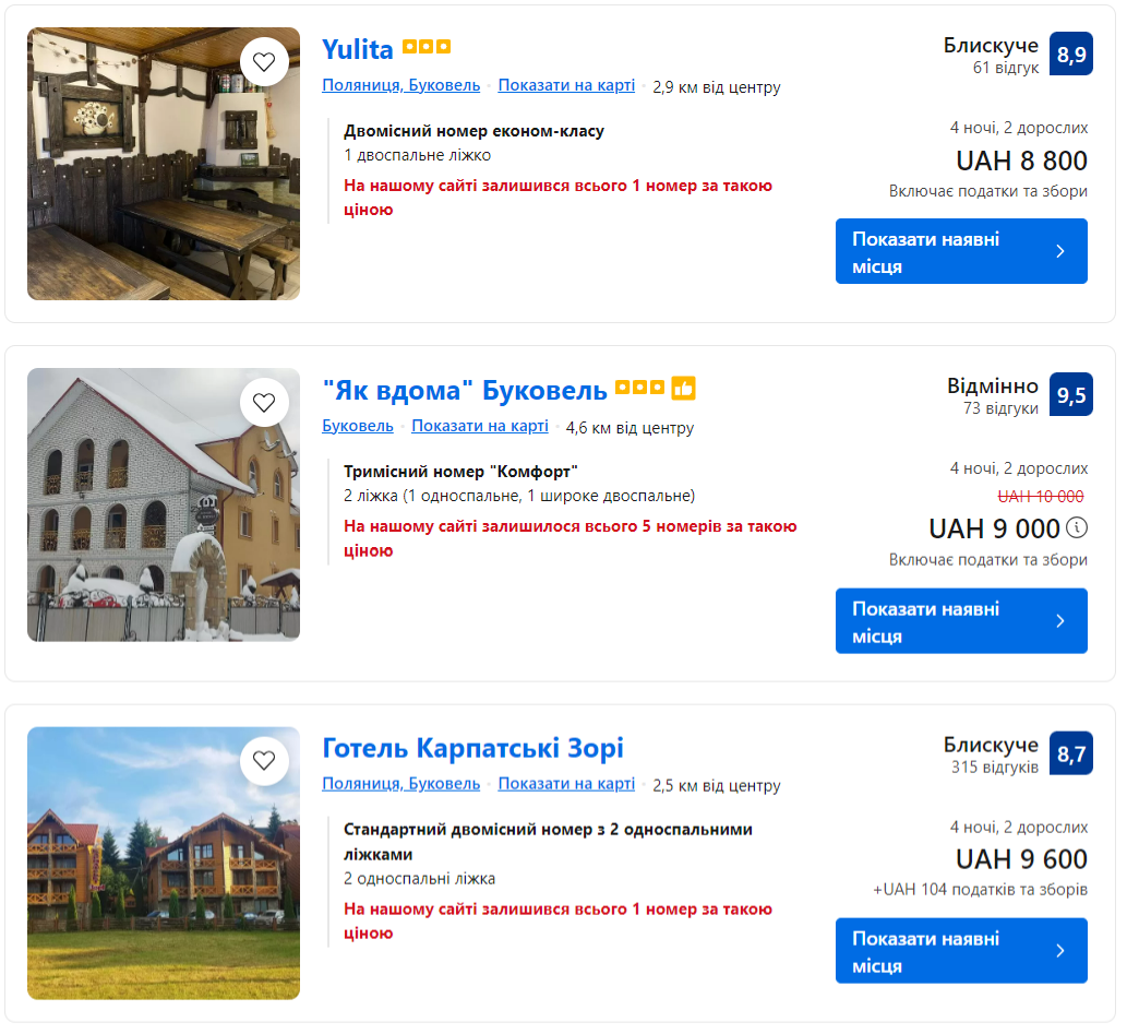 Скільки коштує відпочинок у Буковелі 2023: ціни на готелі, розваги та їжу