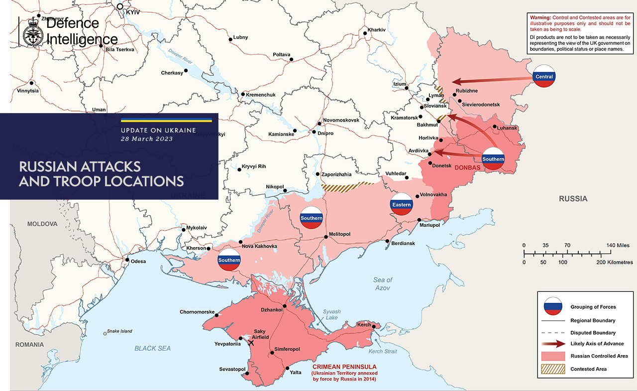 Британська розвідка оновила карту боїв в Україні: що відбувається на фронтах