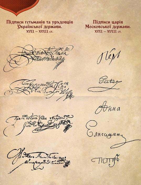 У мережі порівняли підписи українських гетьманів і московських царів: різниця справді вражає (фото)