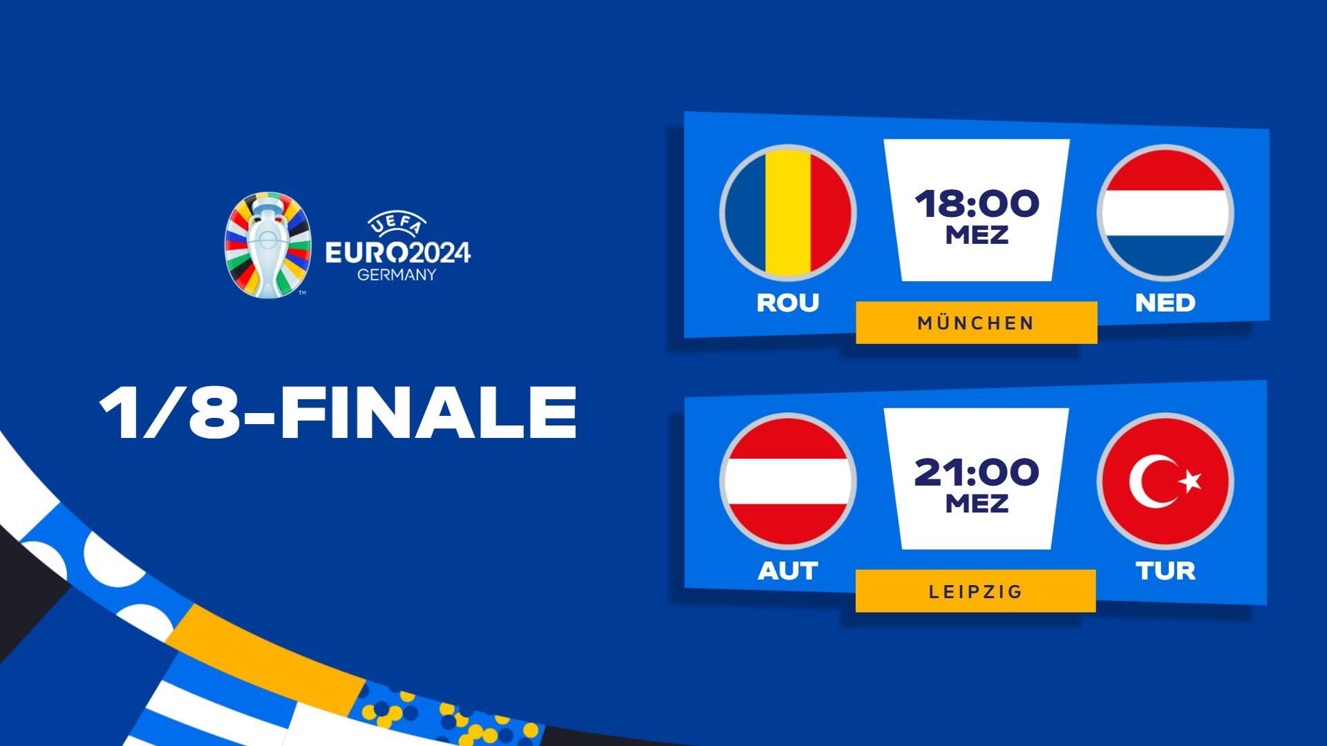 Евро-2024: полное расписание матчей 2 июля