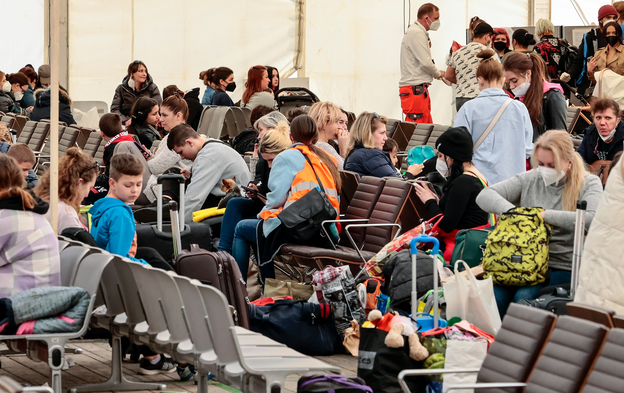 В аеропорту Берліна розгортають наметовий табір для тисяч українців: деталі