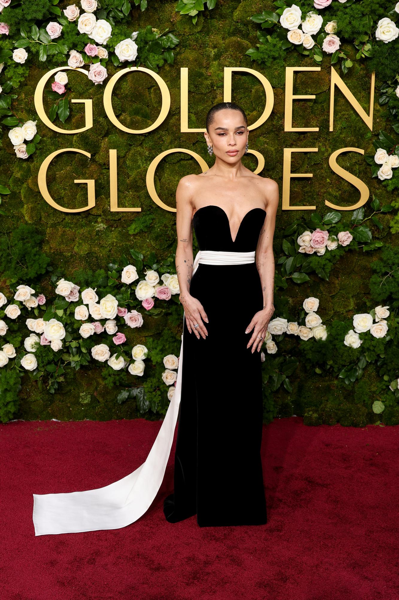 Salma Hayek's burgundy sequin dress and more: Best celebrity looks at Golden Globes 2025