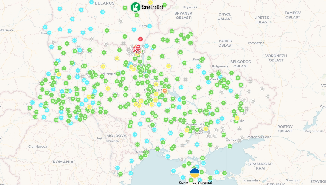 Де в Україні зараз найвищий рівень радіації, що в рази перевищує допустиме значення (карта)