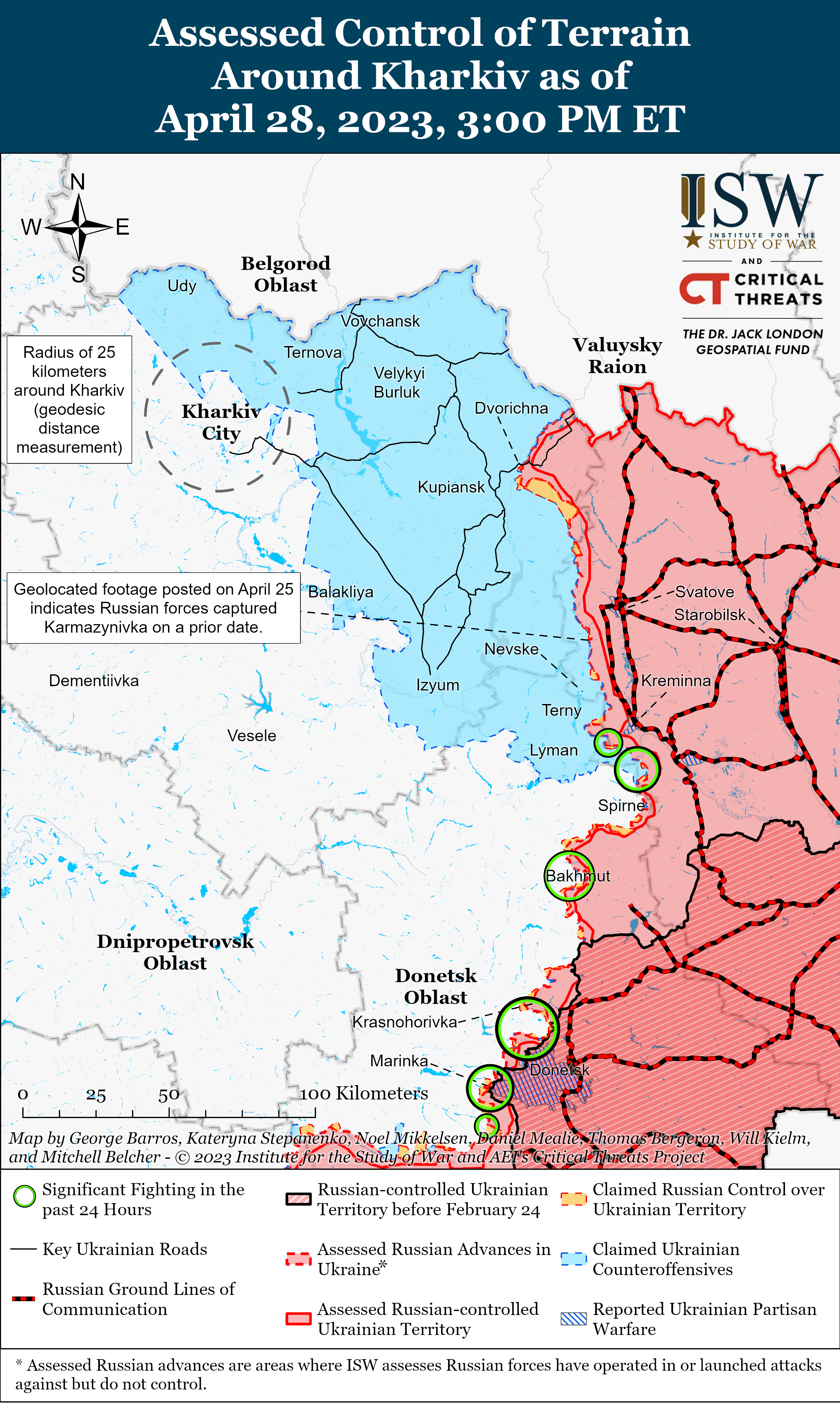 ЗСУ просунулися на заході Донецької області: карти боїв від ISW