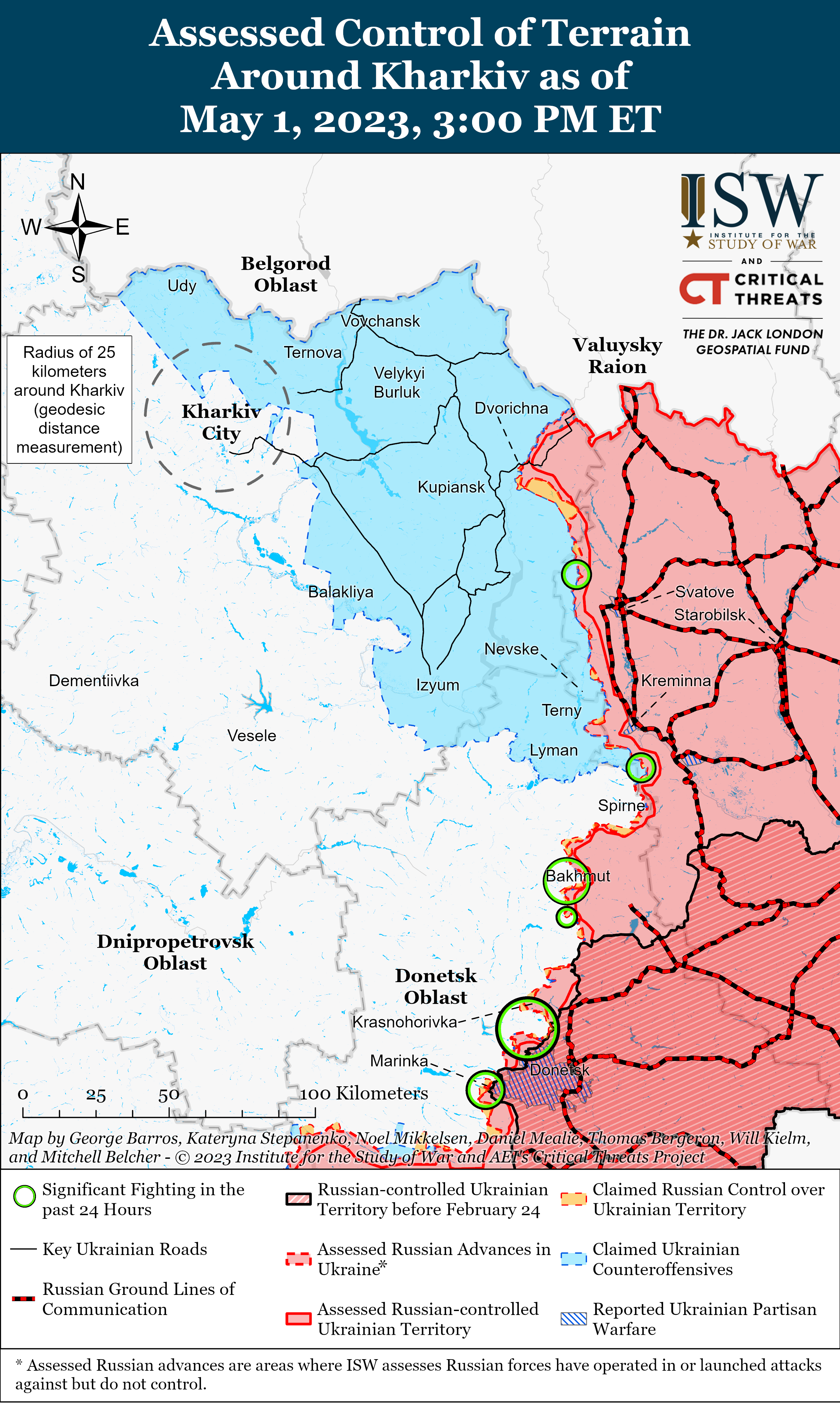 В очікуванні контрнаступу ЗСУ росіяни будують рубежі оборони: карти боїв