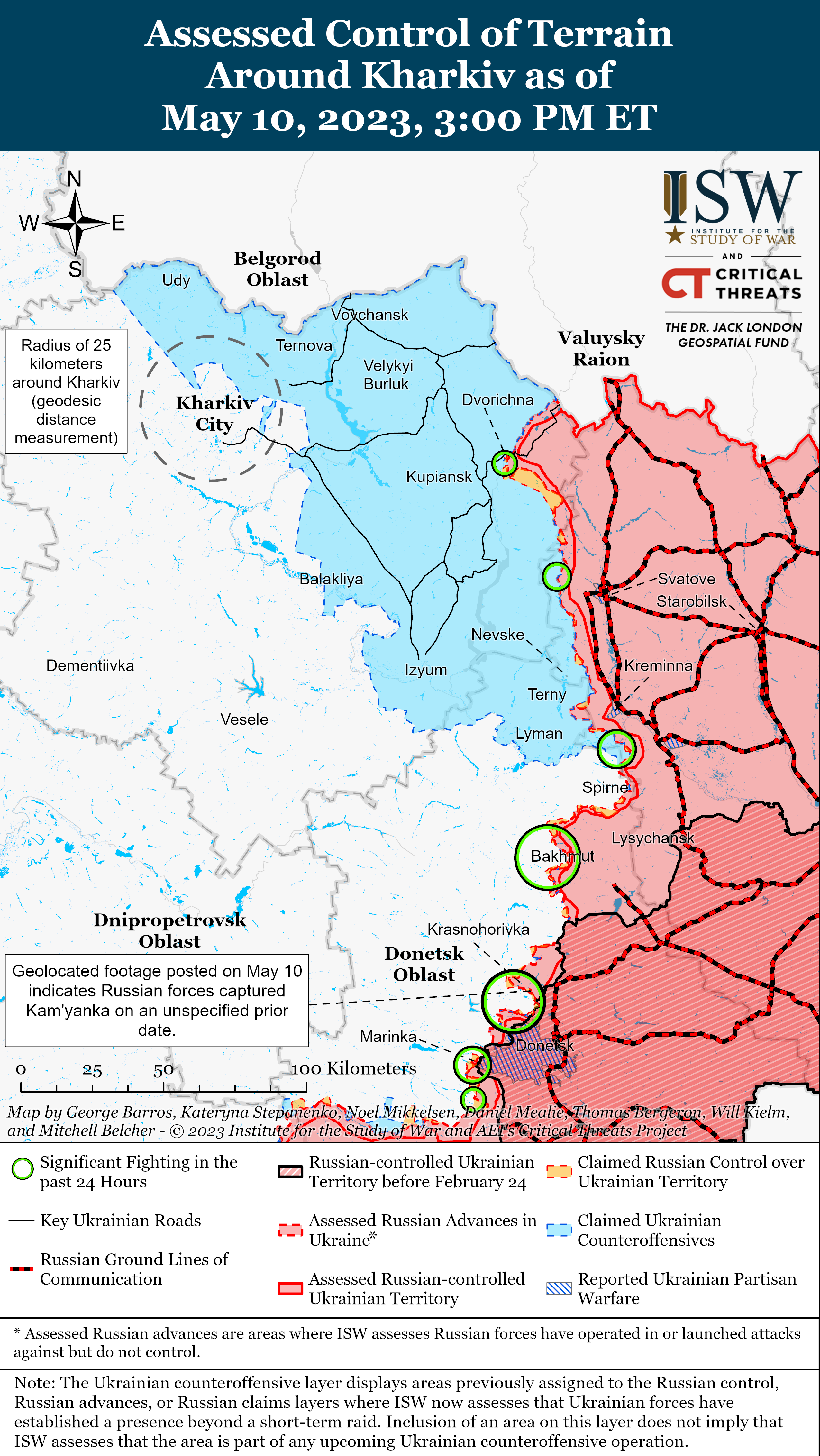 Россияне безуспешно наступали на Авдеевском направлении: карты боев ISW