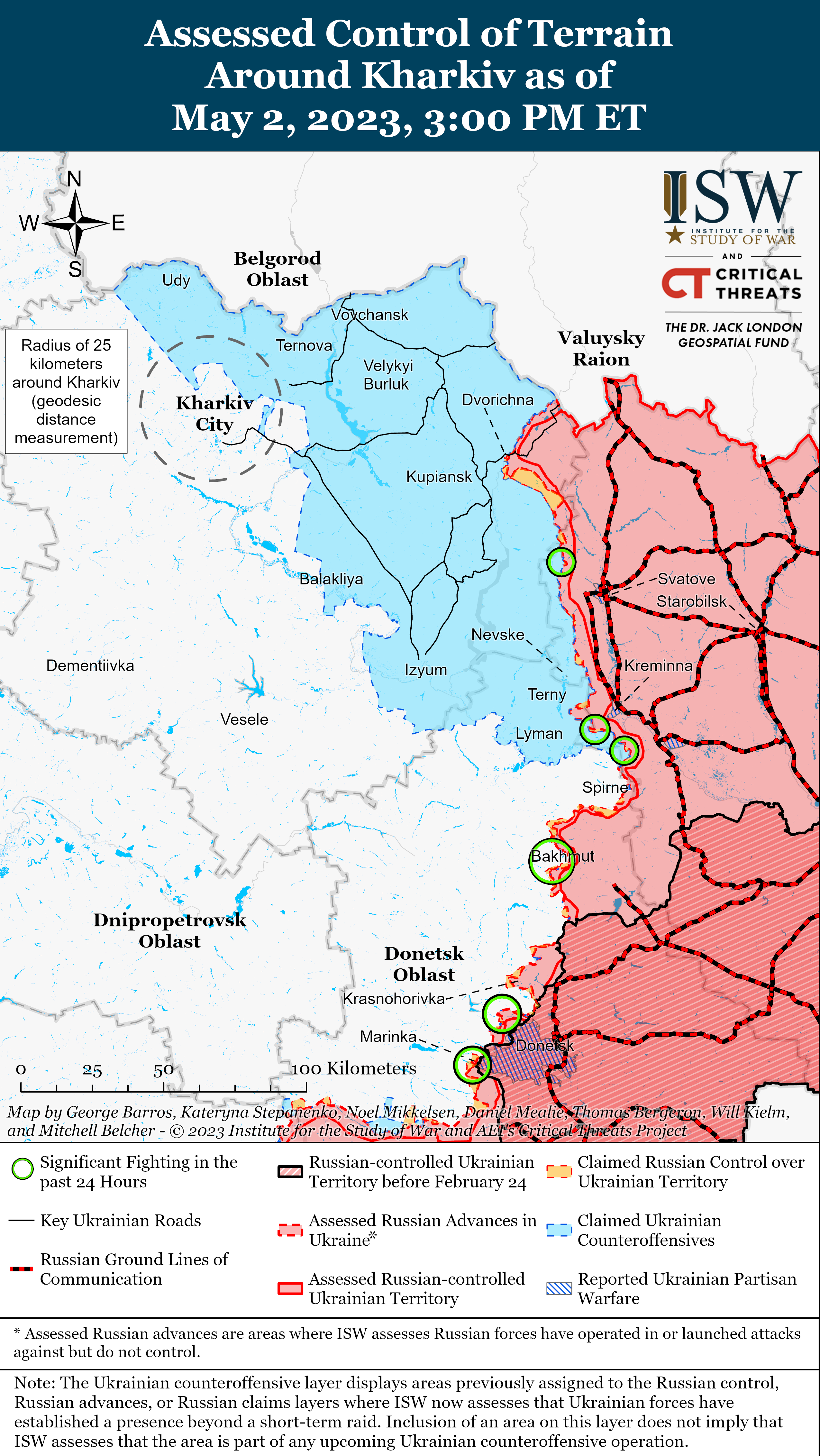 ЗСУ успішно контратакували біля Авдіївки: карти боїв від ISW