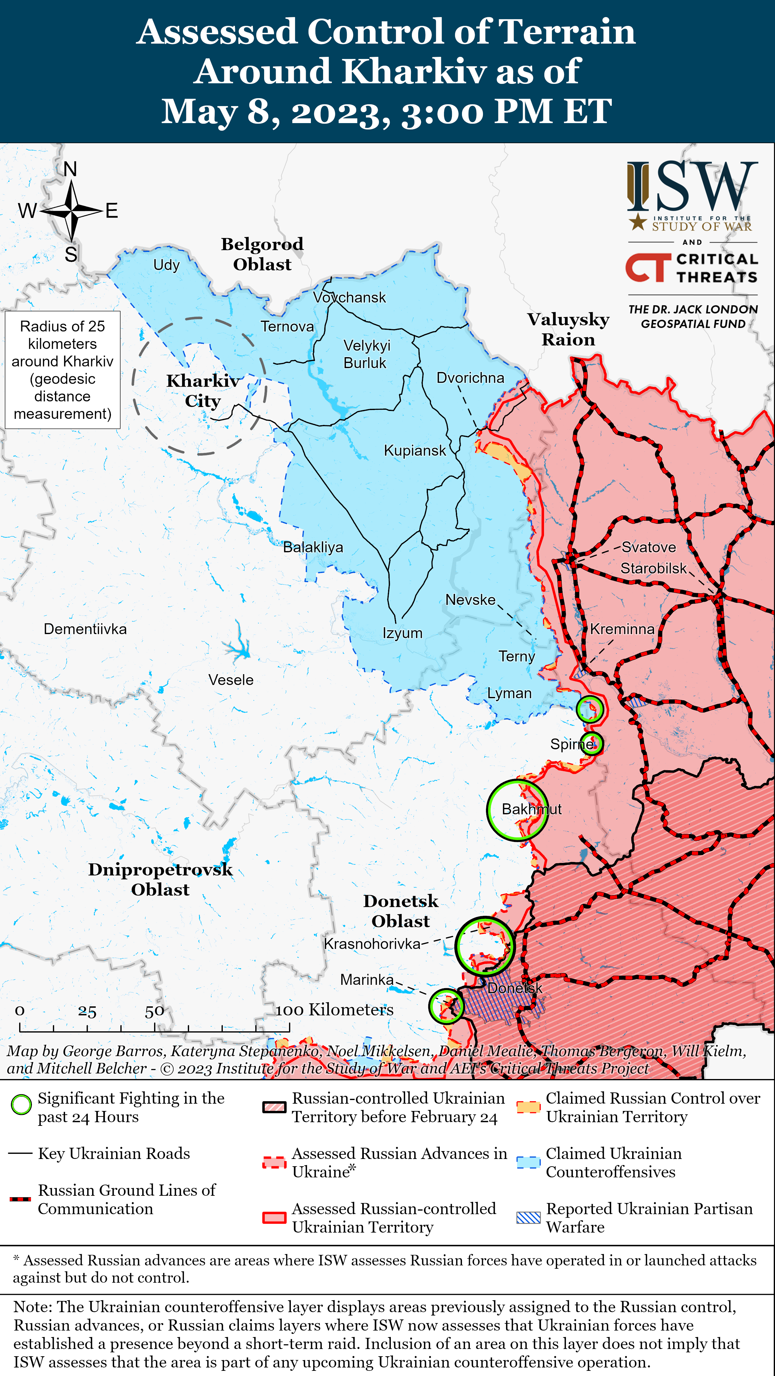 Российские войска усиливают штурм Бахмута: карты боев ISW