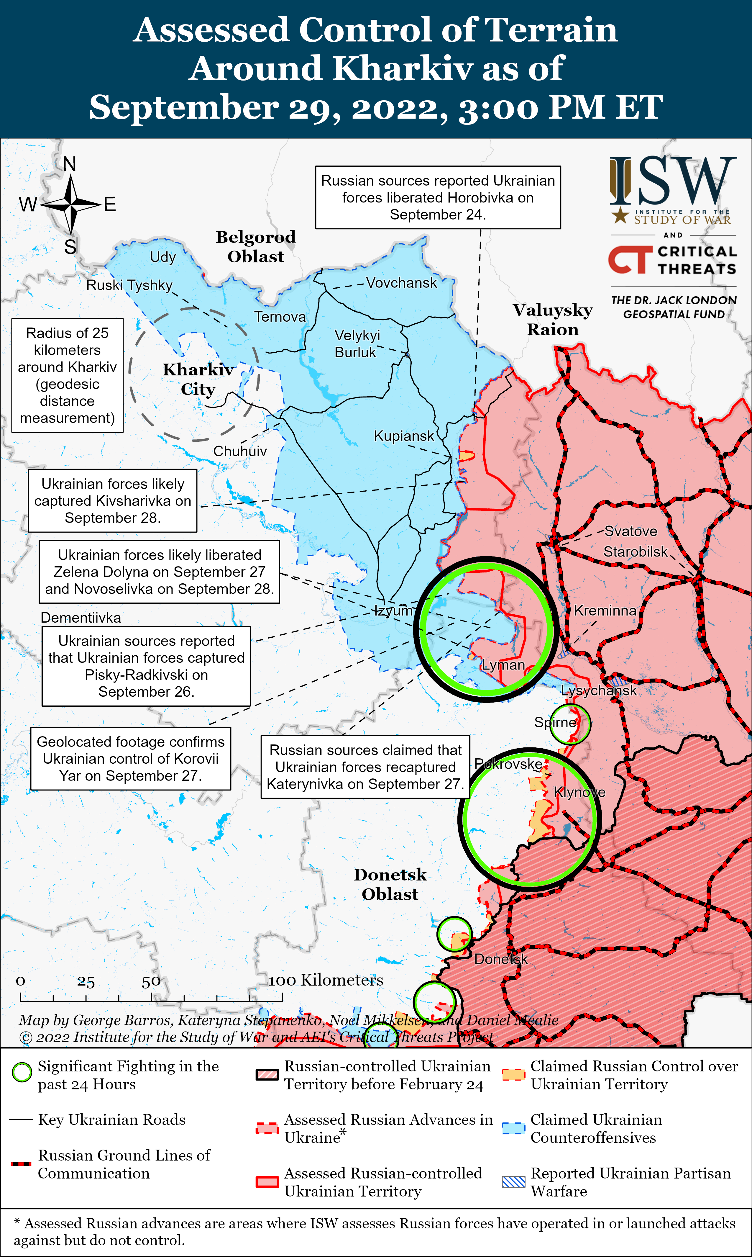 Котел для окупантів під Лиманом та стягування росіян на південь: карти боїв на ранок