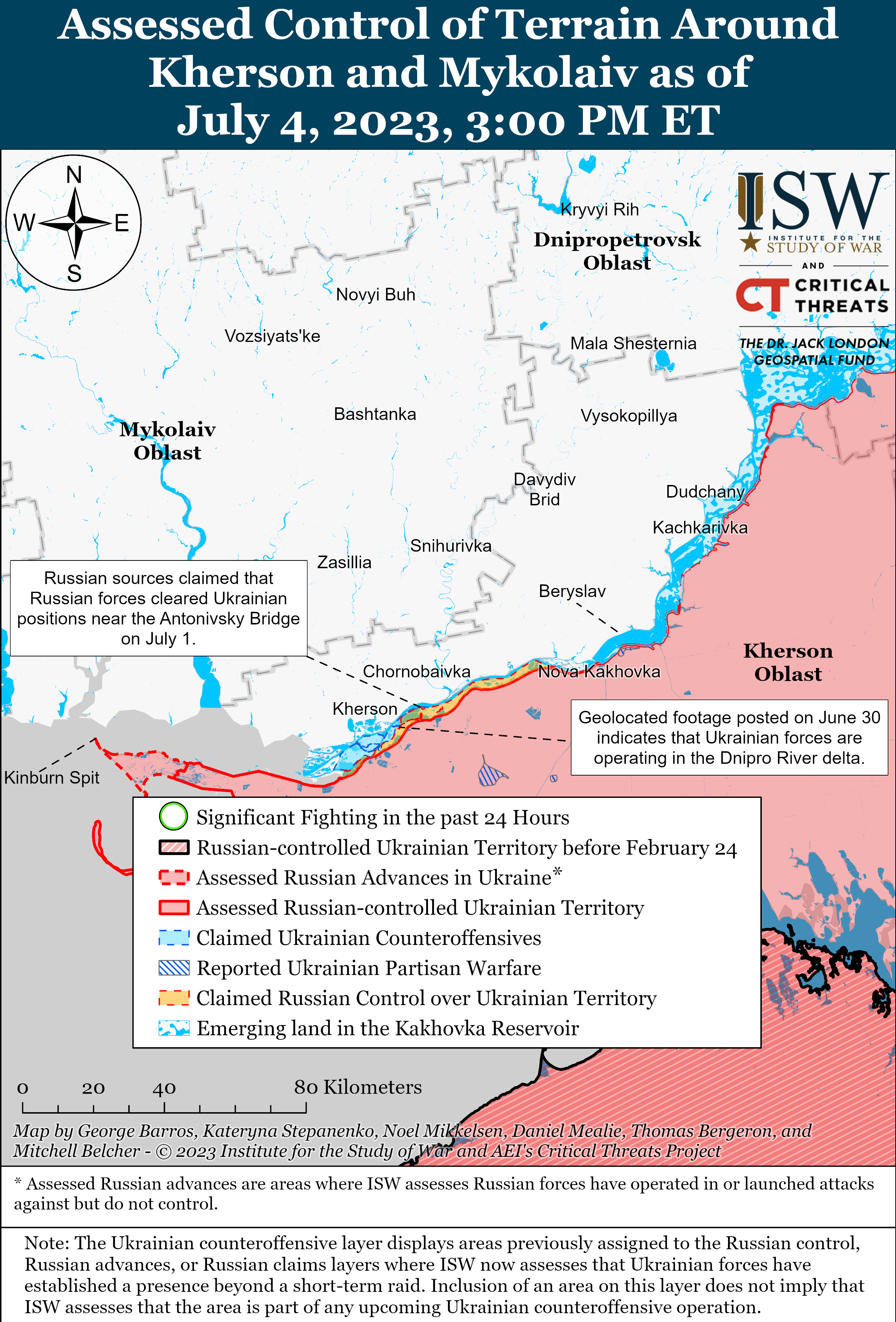 ЗСУ вибивають росіян і закріплюються на Бахмутському напрямку: карти боїв ISW