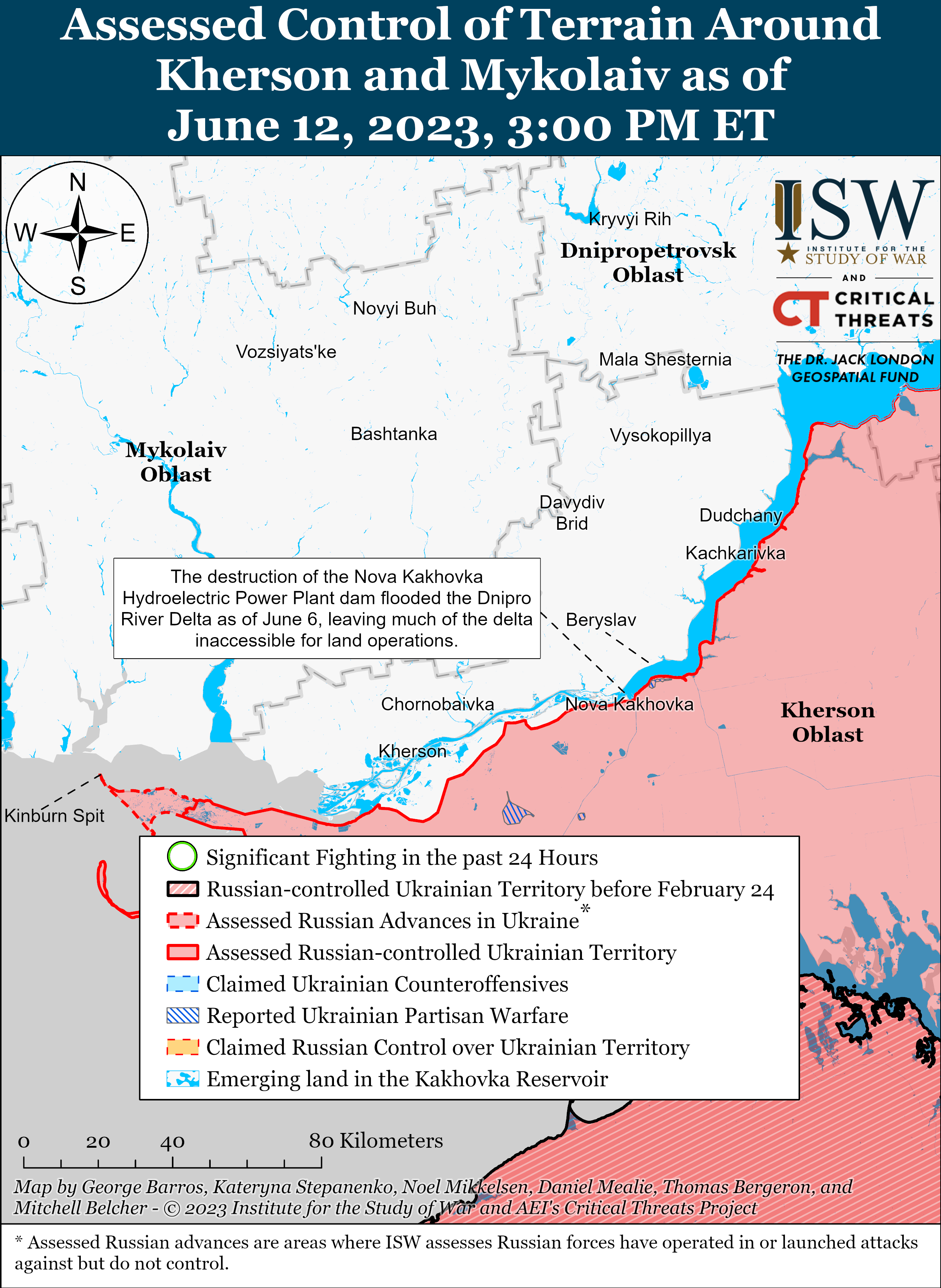 ВСУ продолжают контрнаступательные действия в Запорожском направлении: карты боев от ISW