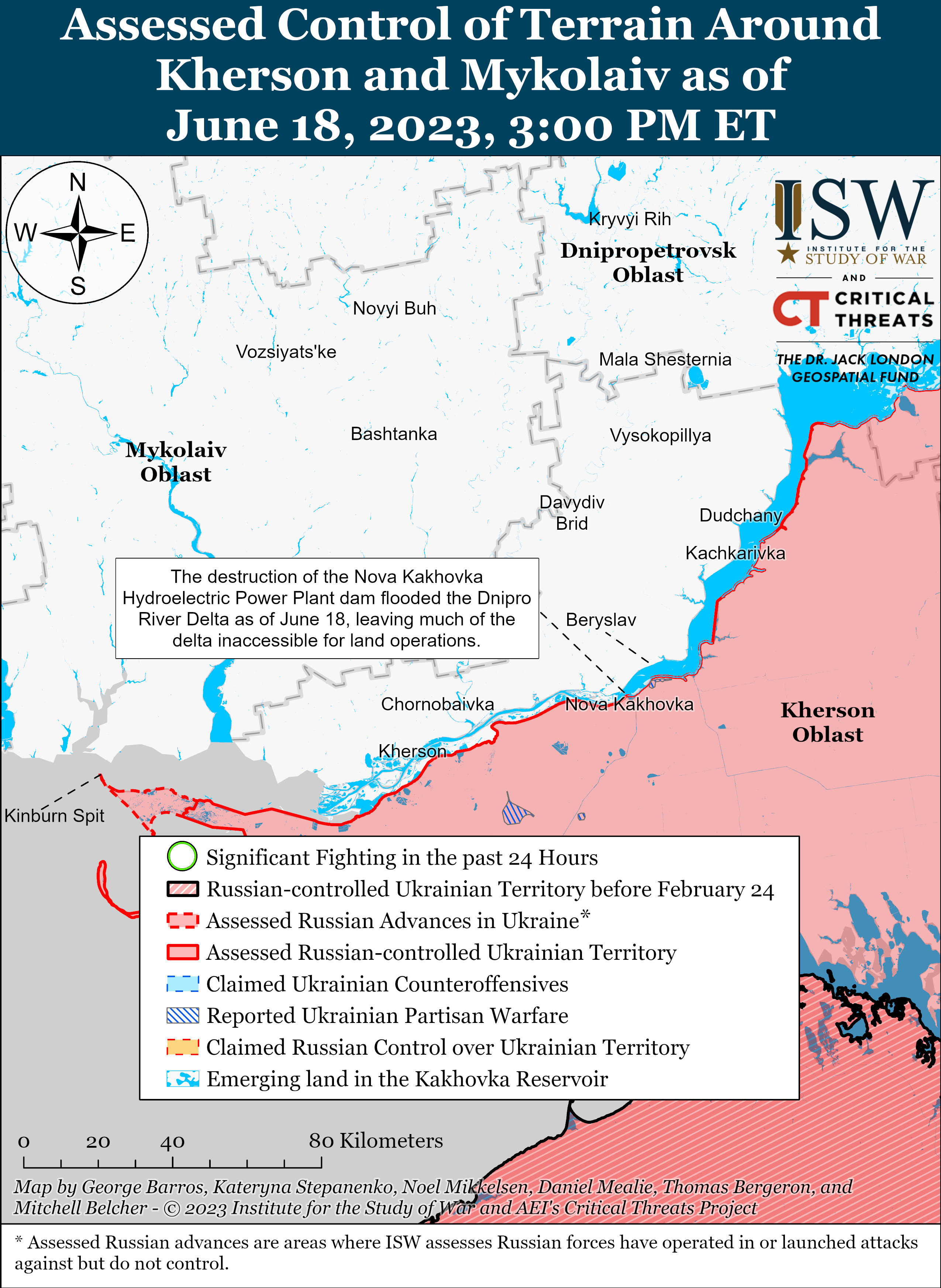 Українські війська атакують тилові позиції росіян на півдні: карти боїв ISW
