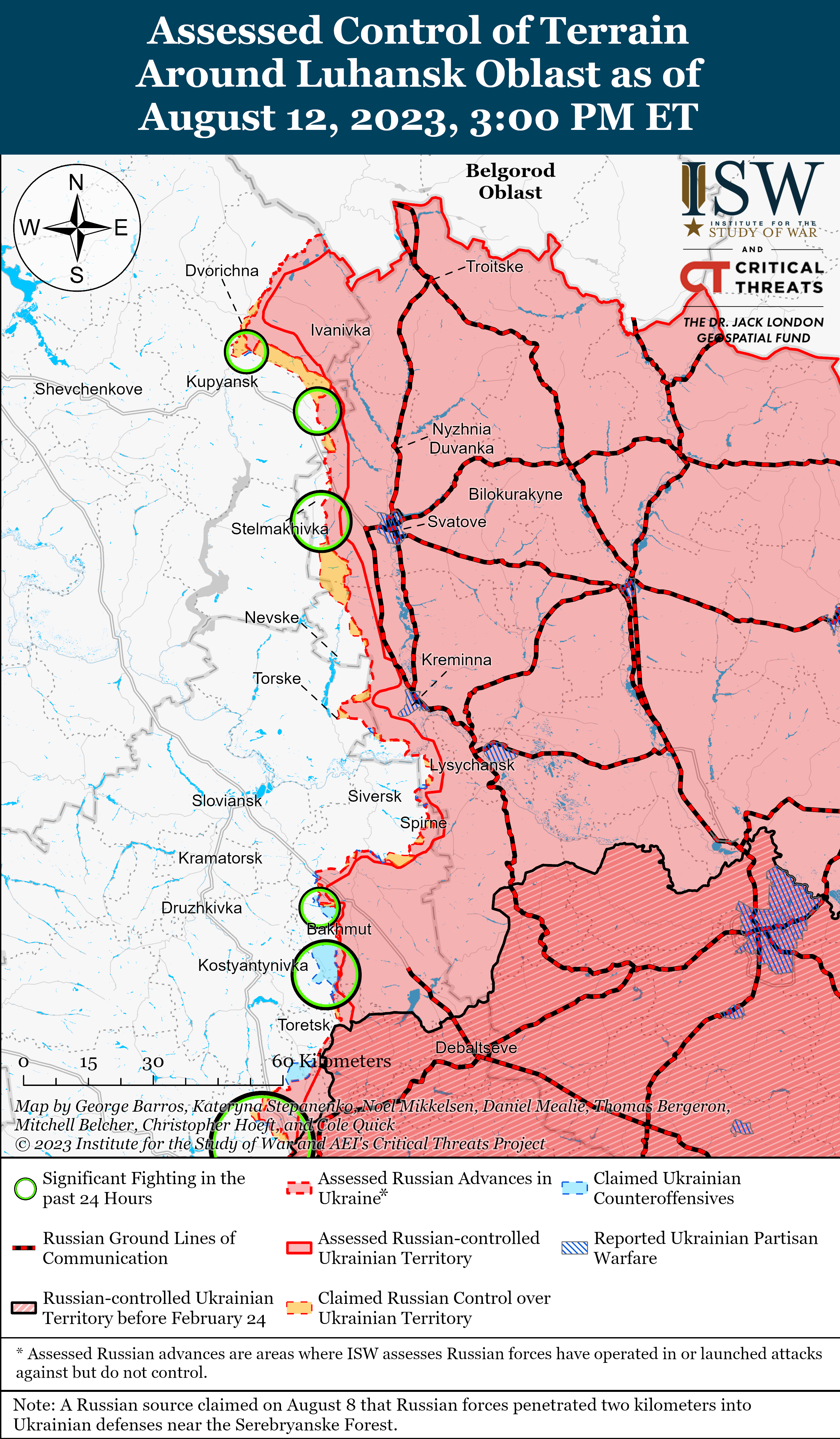 Украинские войска добились значительных успехов в районе Урожайного: карты боев ISW