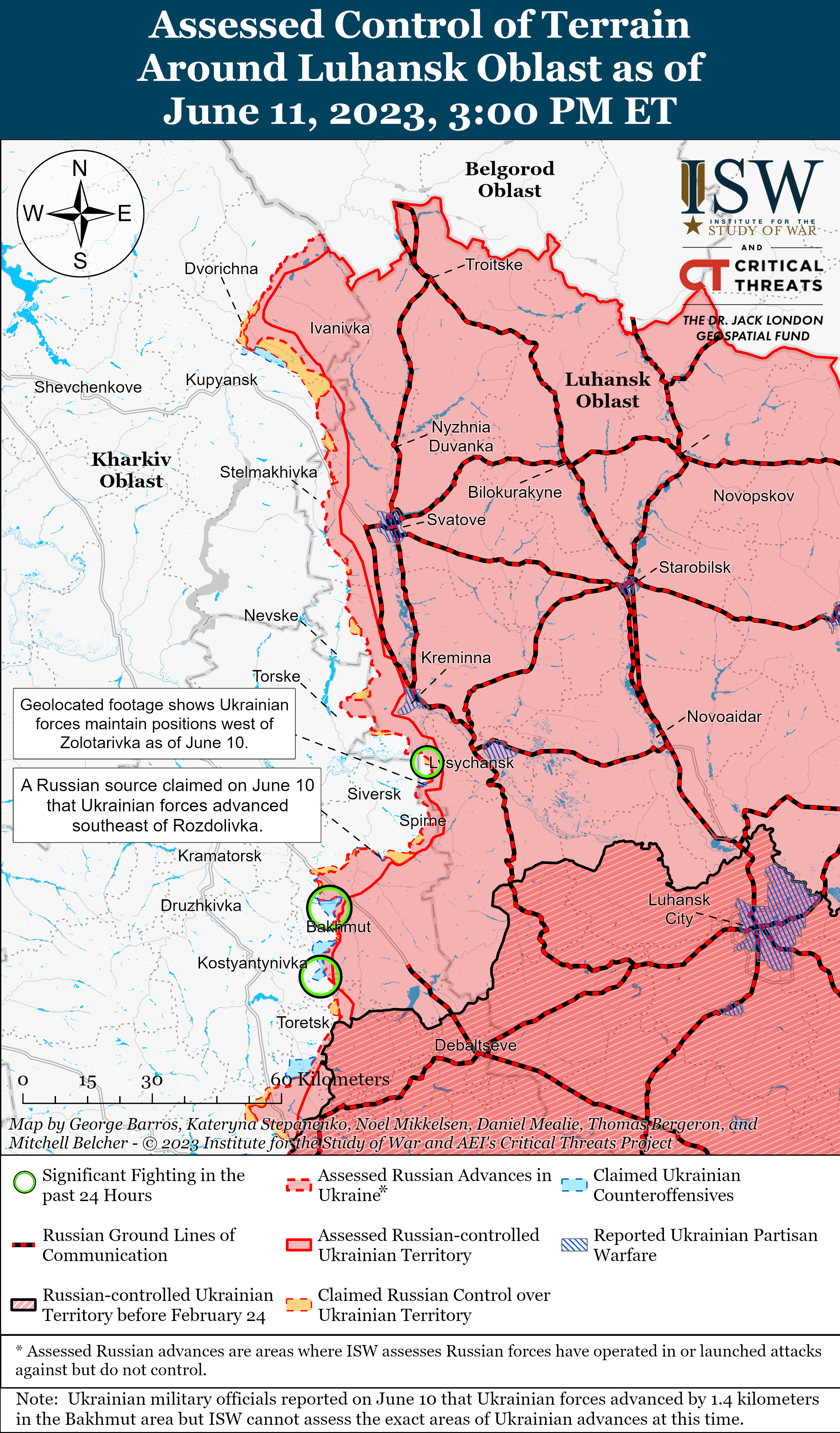ЗСУ успішно просуваються на Донецькому та Запорізькому напрямках: карти боїв ISW