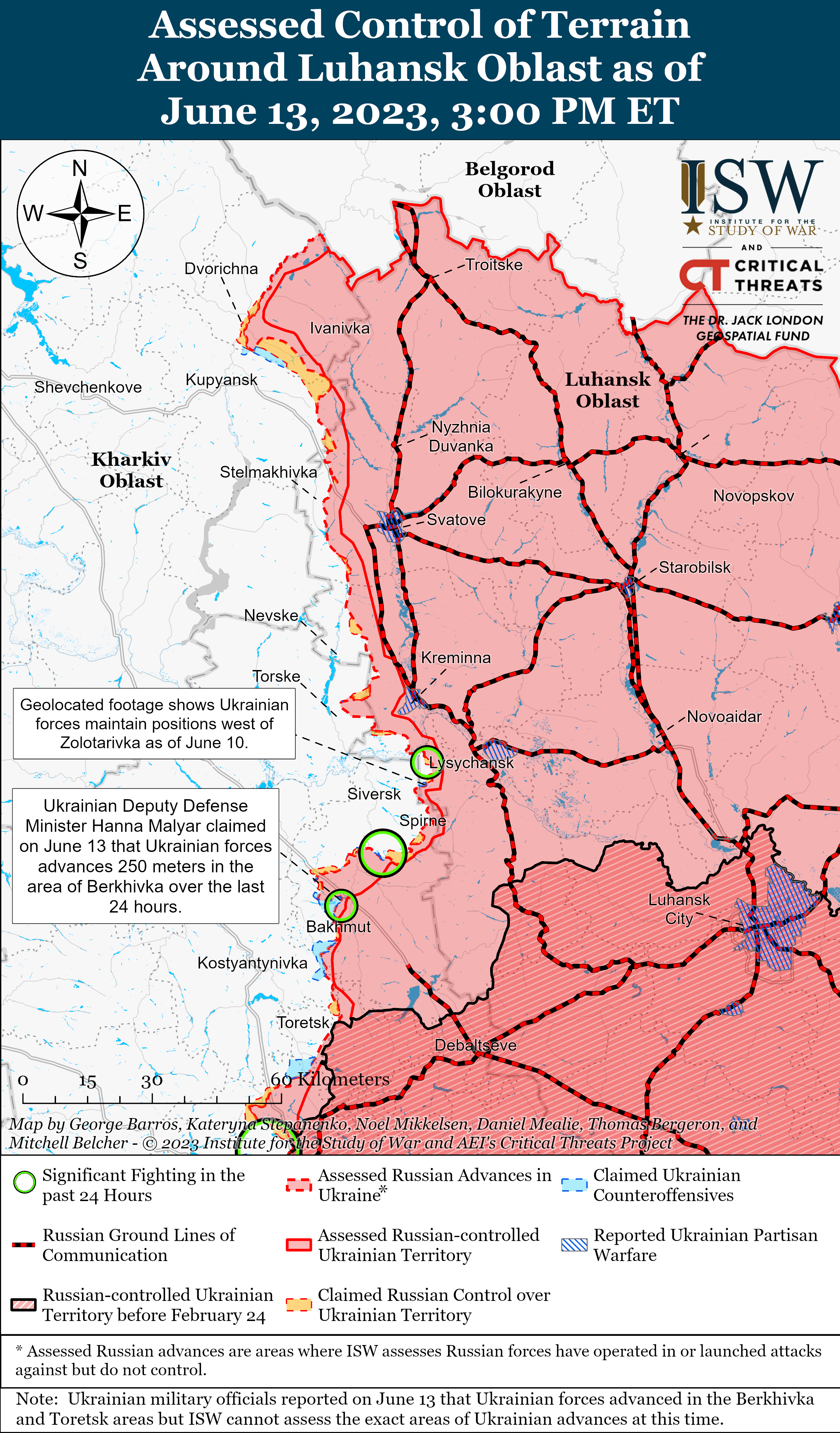 ВСУ успешно контрнаступают и освобождают территории: карты боев ISW