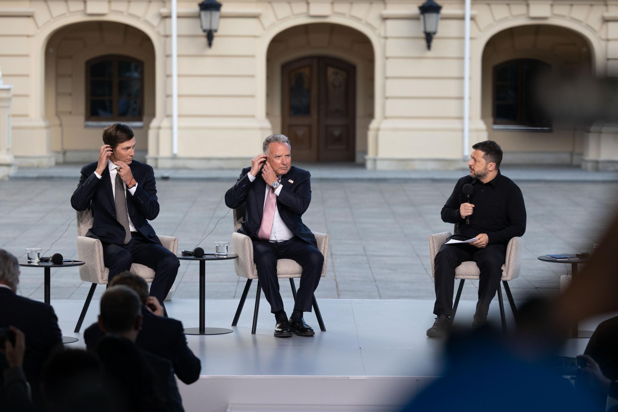 Переговорники у Києві. Про що говорили Віткофф та Кушнер з Україною та Європою