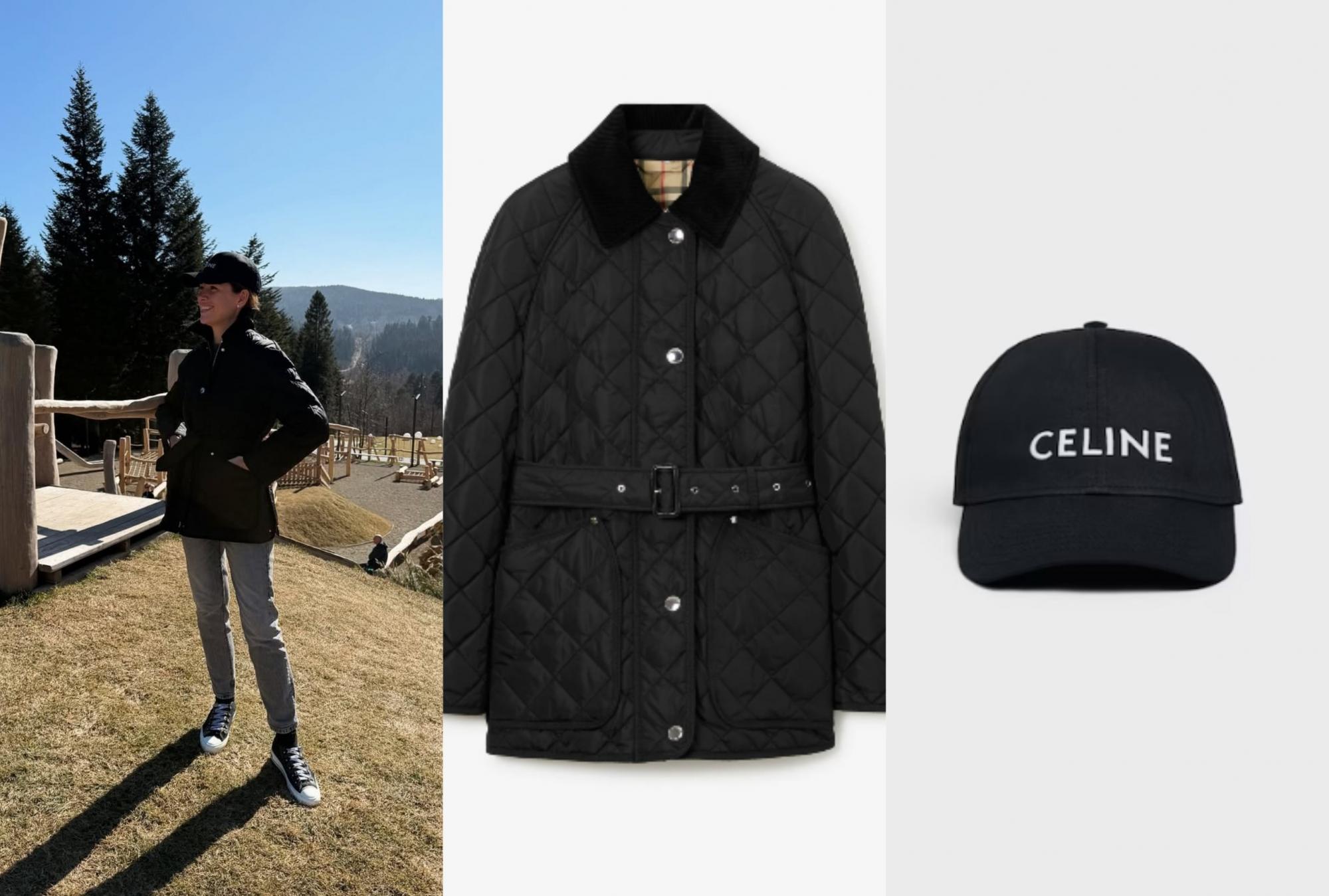 Жена Решетника засветила &quot;лакшери-лук&quot; на отдыхе с детьми: куртка от Burberry, кепка - от Celine (фото)