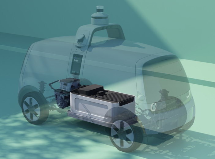 Представлений електричний безпілотник з подушкою безпеки для захисту пішоходів