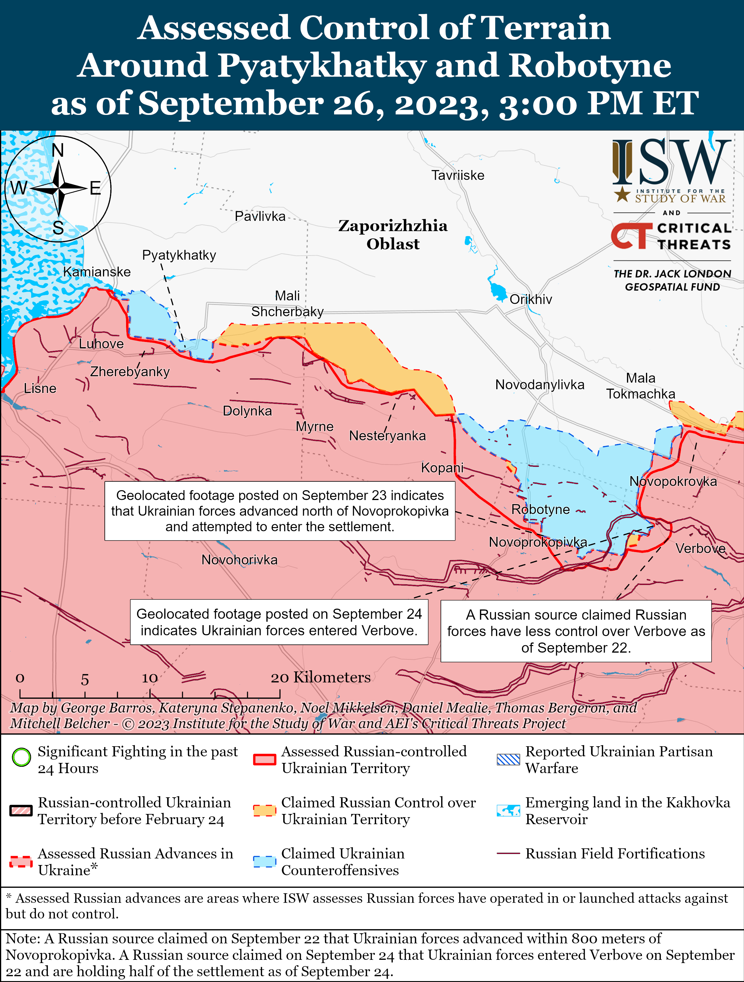 ВСУ продвинулись в районе Бахмута и в Запорожской области: карты боев ISW