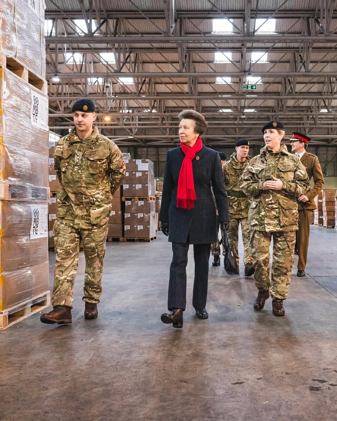 Принцесса Анна проверила, как британские военные помогают ВСУ (фото)