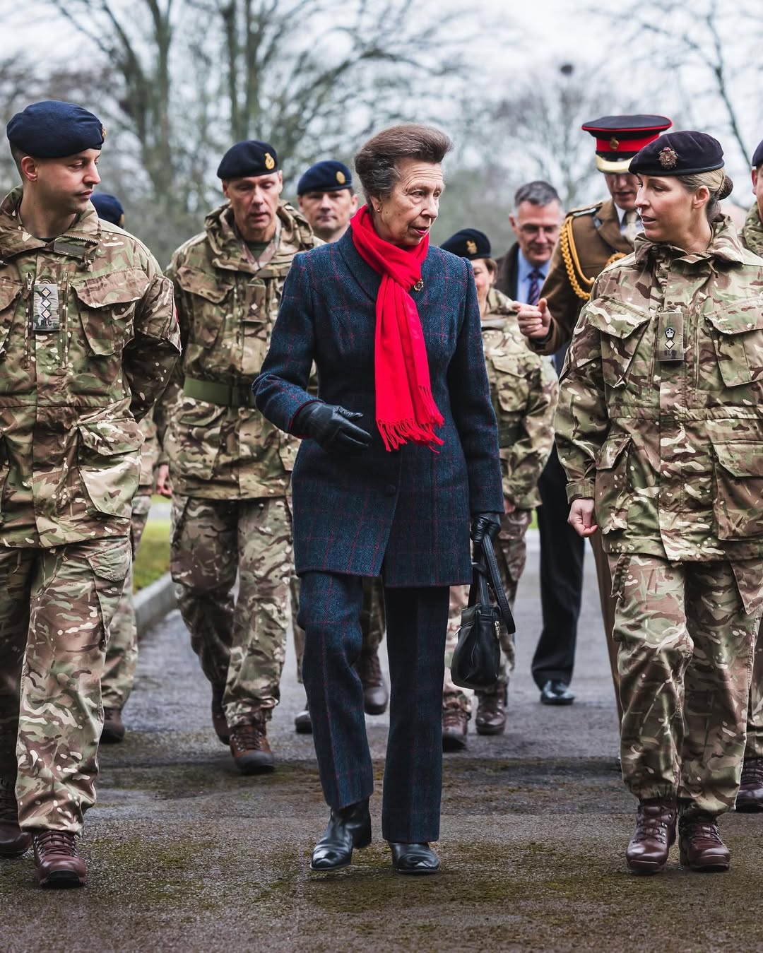 Принцесса Анна проверила, как британские военные помогают ВСУ (фото)