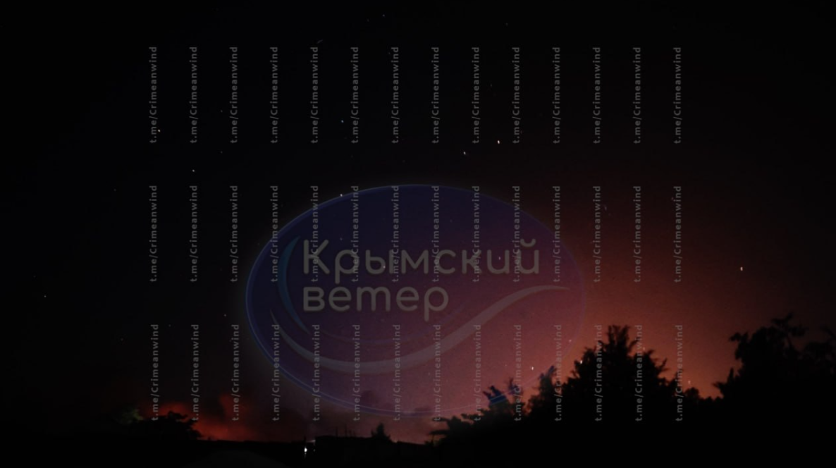 Massive fires erupt at Russian military airfield in occupied Crimea after explosions