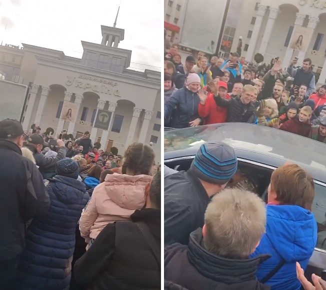 Люди скандируют ВСУ и обнимают воинов: эмоциональные видео из освобожденного Херсона