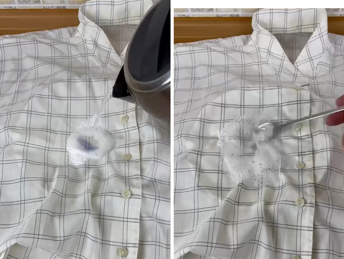 Этим способом можно вывести любые пятна с одежды: даже ручку и зеленку