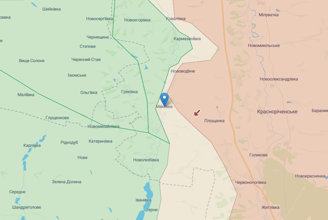 ЗСУ відновили контроль над селом Макіївка Луганської області