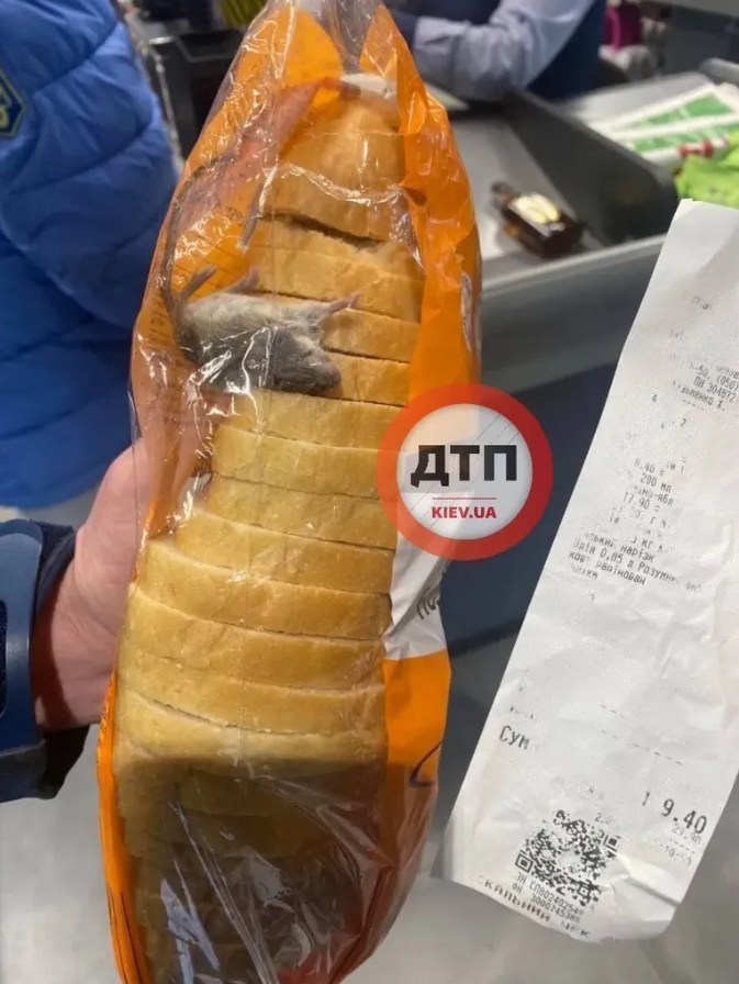 В супермаркете Киева покупатель нашел мышь в упаковке с хлебом: что известно о скандале