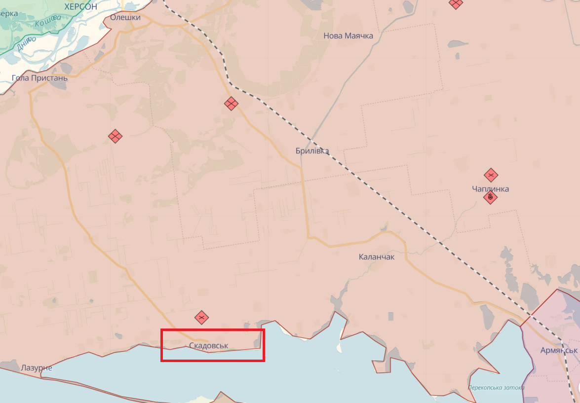 В оккупированном Скадовске прозвучали взрывы: что известно