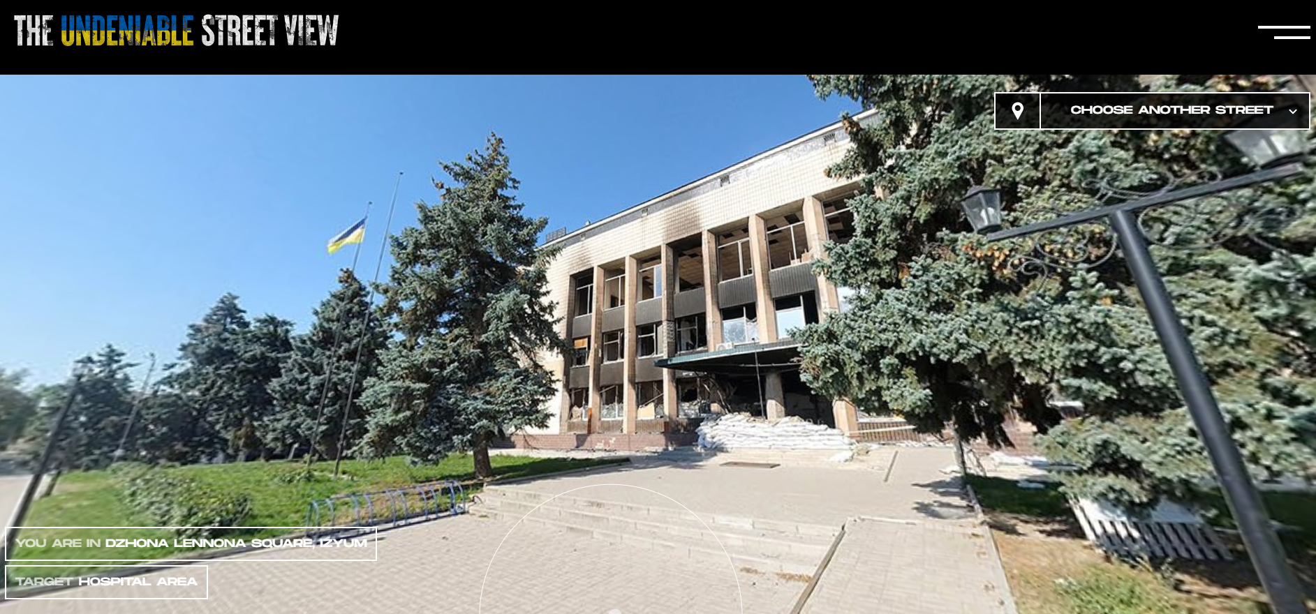 Появился сайт для виртуальных прогулок по городам Украины, пострадавшим от российских атак