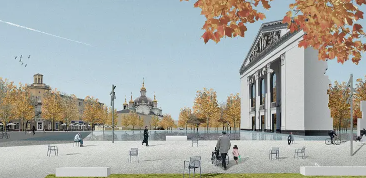 Новый драмтеатр и музей на "Азовстали". Архитекторы показали проекты восстановления Мариуполя (фото)