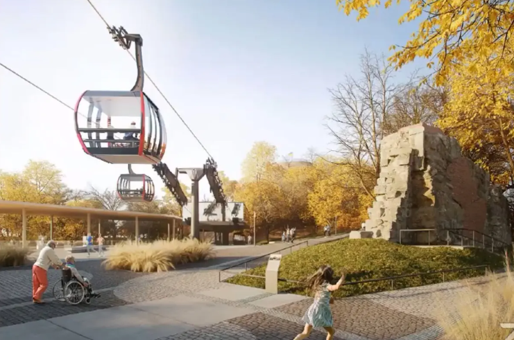 Во Львове обустроят канатную дорогу на Высокий Замок. Смотрите, какой она будет (фото)