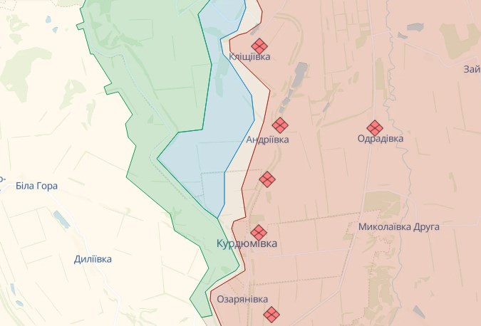 Под натиском ВСУ оккупанты отступили с позиций возле Андреевки
