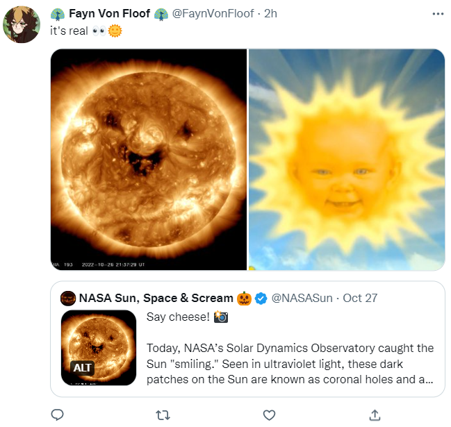 Вот как на самом деле выглядит солнечная улыбка: ученые раскрыли причину &quot;радости&quot; светила