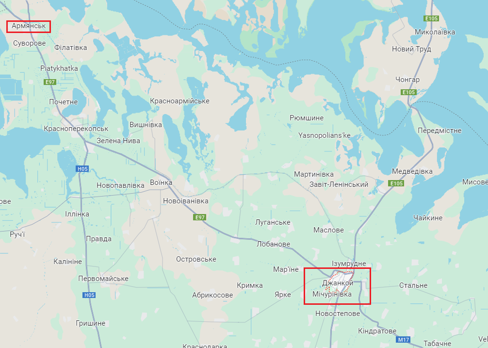 В оккупированном Крыму сообщают о мощном взрыве под Армянском