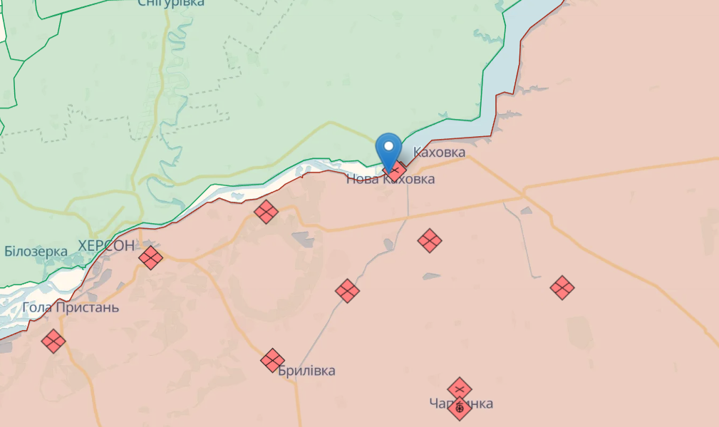 Все подразделения российской армии вышли из Новой Каховки Херсонской области.