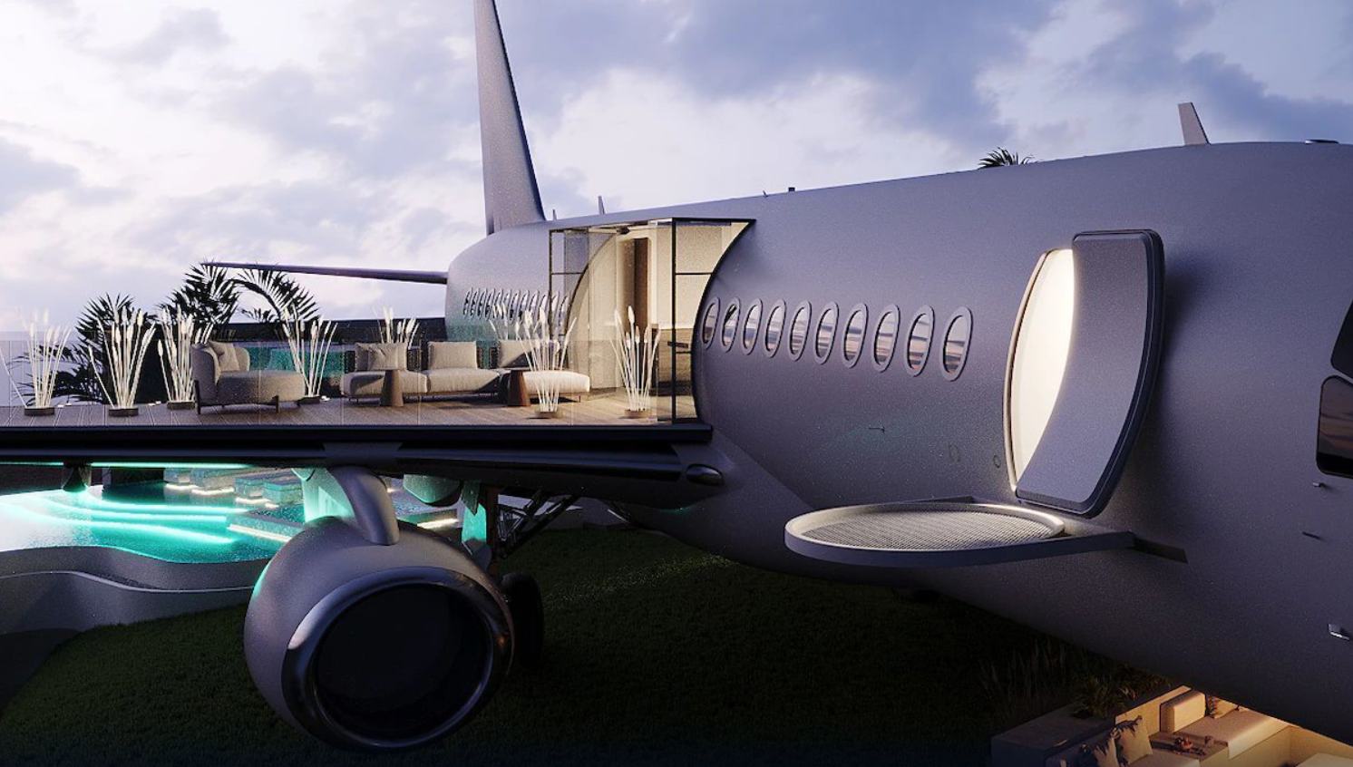 Boeing 737 перетворили у розкішну віллу, від одного погляду на яку перехоплює подих (фото)