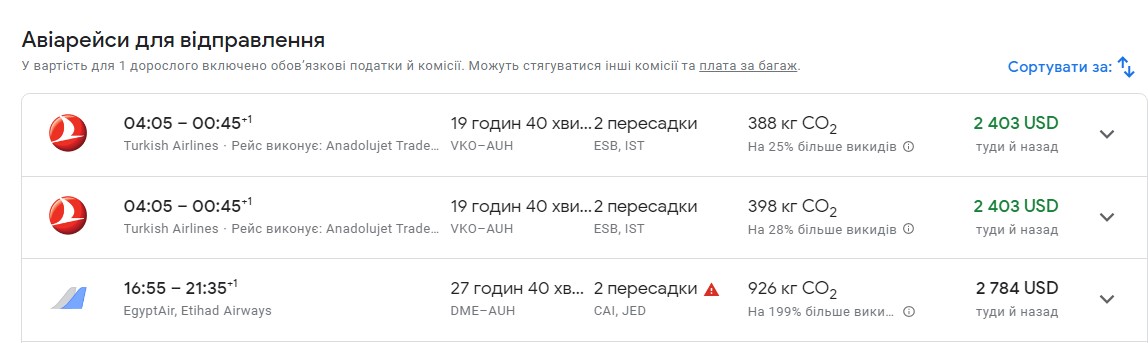 В Росії різко підскочили ціни на авіаквитки після оголошення мобілізації