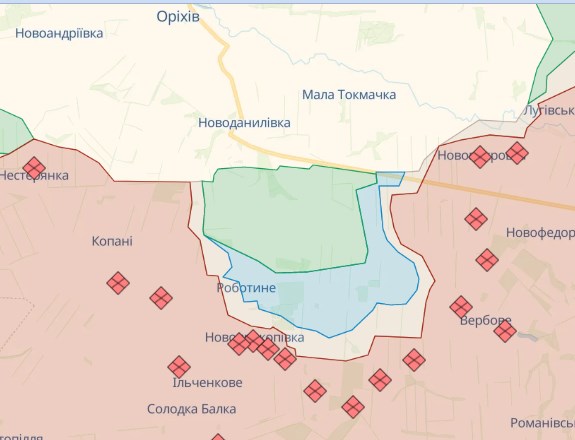 ЗСУ звільнили 1,5 кв. км на південному фронті, є просування в районі Роботиного, - Маляр