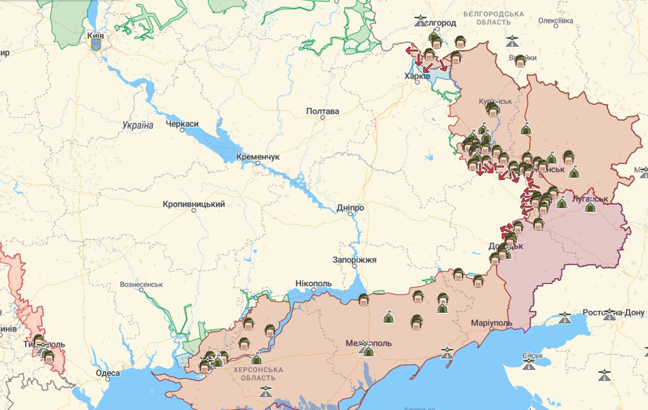Що відбувається на фронті: актуальна мапа бойових дій в Україні на сьогодні