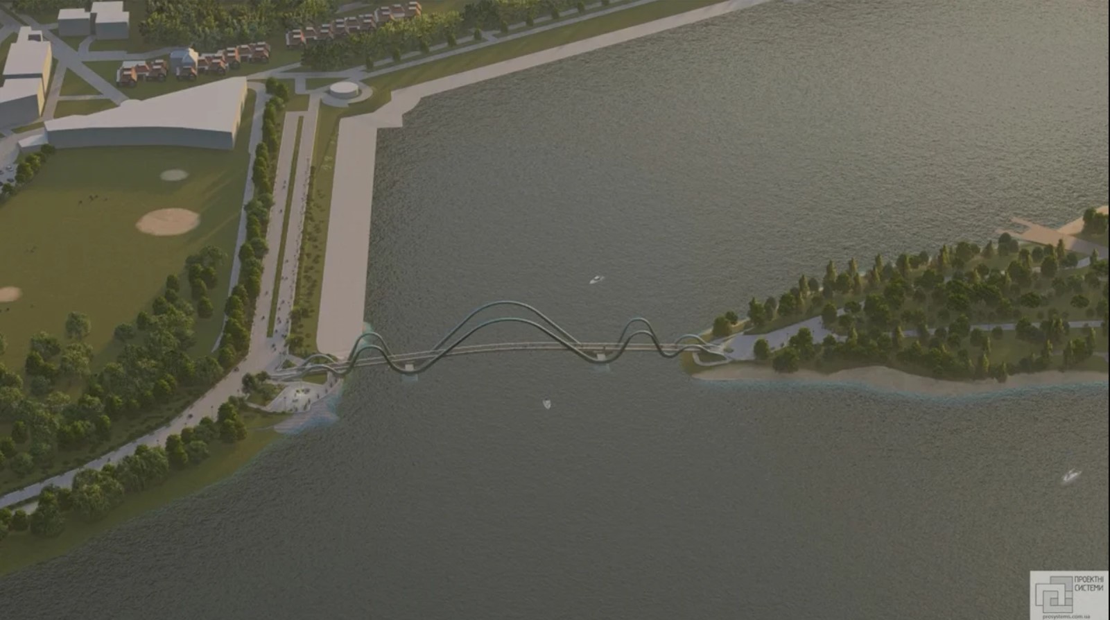 У Києві обіцяють скоро добудувати унікальний міст-хвилю з &quot;Азовсталі&quot; (фото)