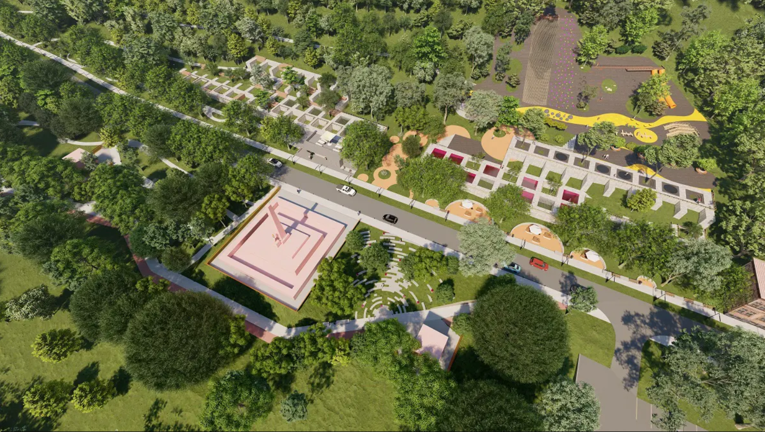 В Черновцах заброшенную территорию превратят в современное общественное пространство. Вот как оно будет выглядеть