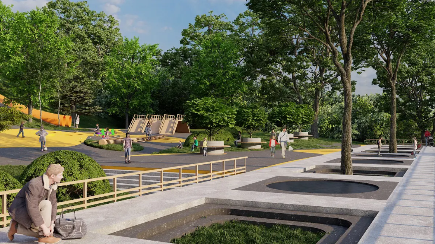 В Черновцах заброшенную территорию превратят в современное общественное пространство. Вот как оно будет выглядеть