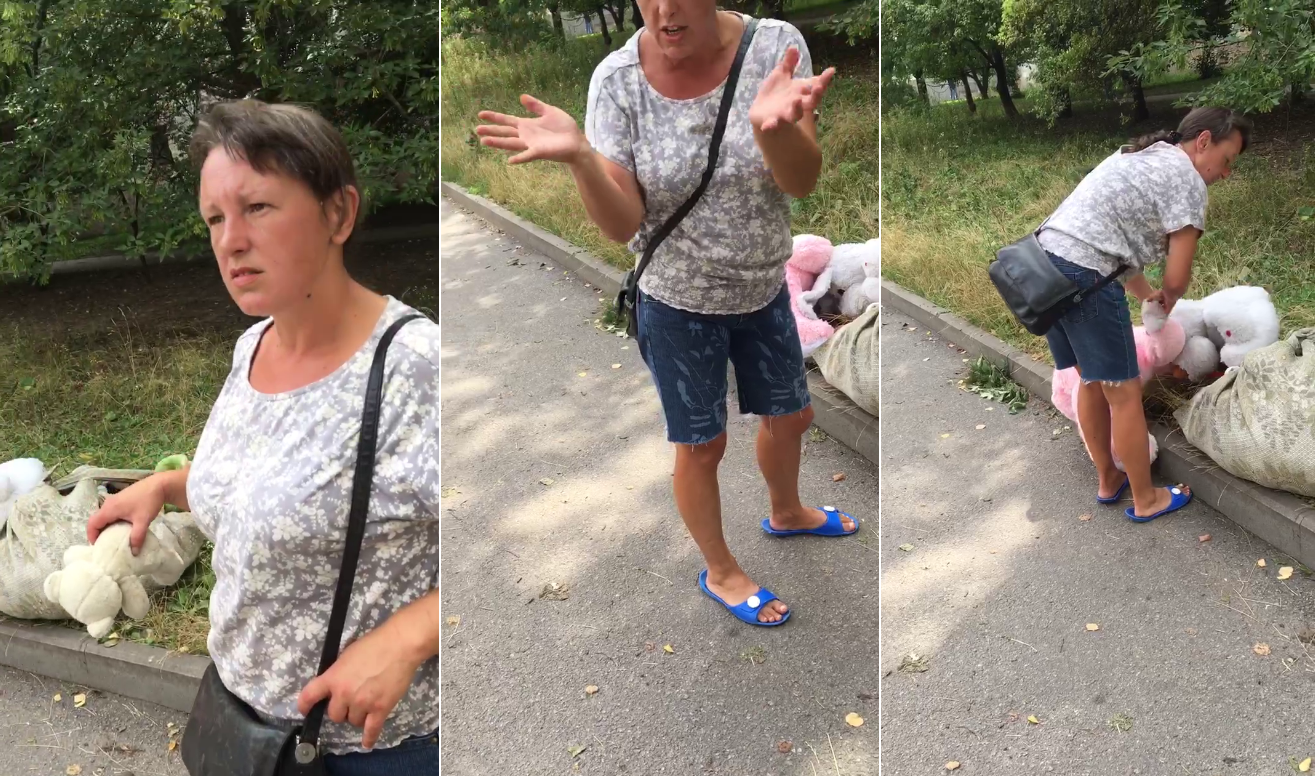 У Вінниці жінка вкрала іграшки з місця загибелі дітей через ракетні удари. Відео допомогло знайти злодійку